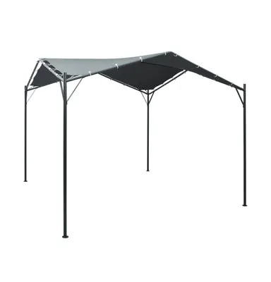 vidaXL Gazebo Pavilion Tent Canopy 9.8ft x9.8ft Steel Anthracite