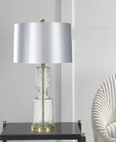 30" Seeded Table Lamp with Designer Shade