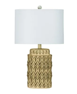 24" Resin Table Lamp with Designer Shade