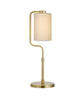 Hudson & Canal Rotolo 24" Linen Shade Tall Table Lamp