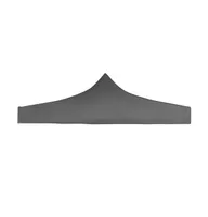 vidaXL Party Tent Roof 9.8'x9.8' Anthracite