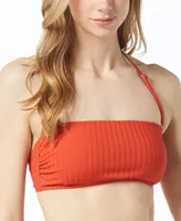 Michael Michael Kors Women's Ribbed Bandeau Bikini Top