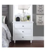 Simplie Fun 3-Drawer Nightstand Storage Wood Cabinet