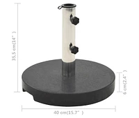 Parasol Base Granite 44.1 lb Round Black
