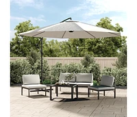 Cantilever Umbrella 137.8" Sand White