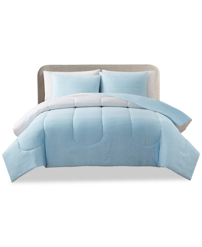 Keeco Coastal Ombre 3-Pc. Comforter Set, Created for Macy's
