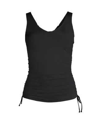 Lands' End Square-Neck Underwire Tankini Swimsuit Top 