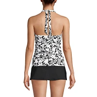 Lands' End Petite Square Neck Halter Tankini Swimsuit Top