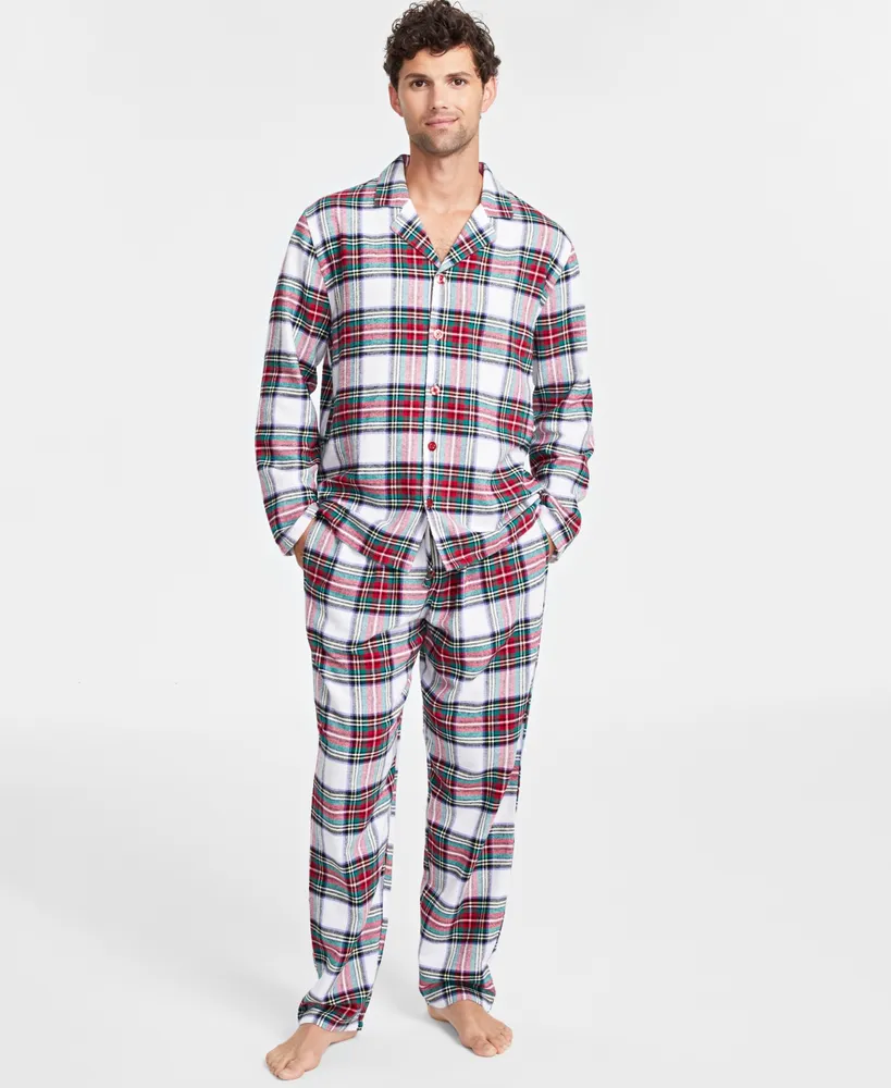 Family Pajamas Matching Family Pajamas Men's Stewart Cotton Plaid Set,  Created for Macy's
