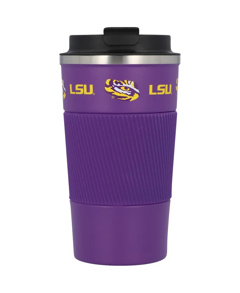 LSU Tigers 18oz Coffee Tumbler with Silicone Grip