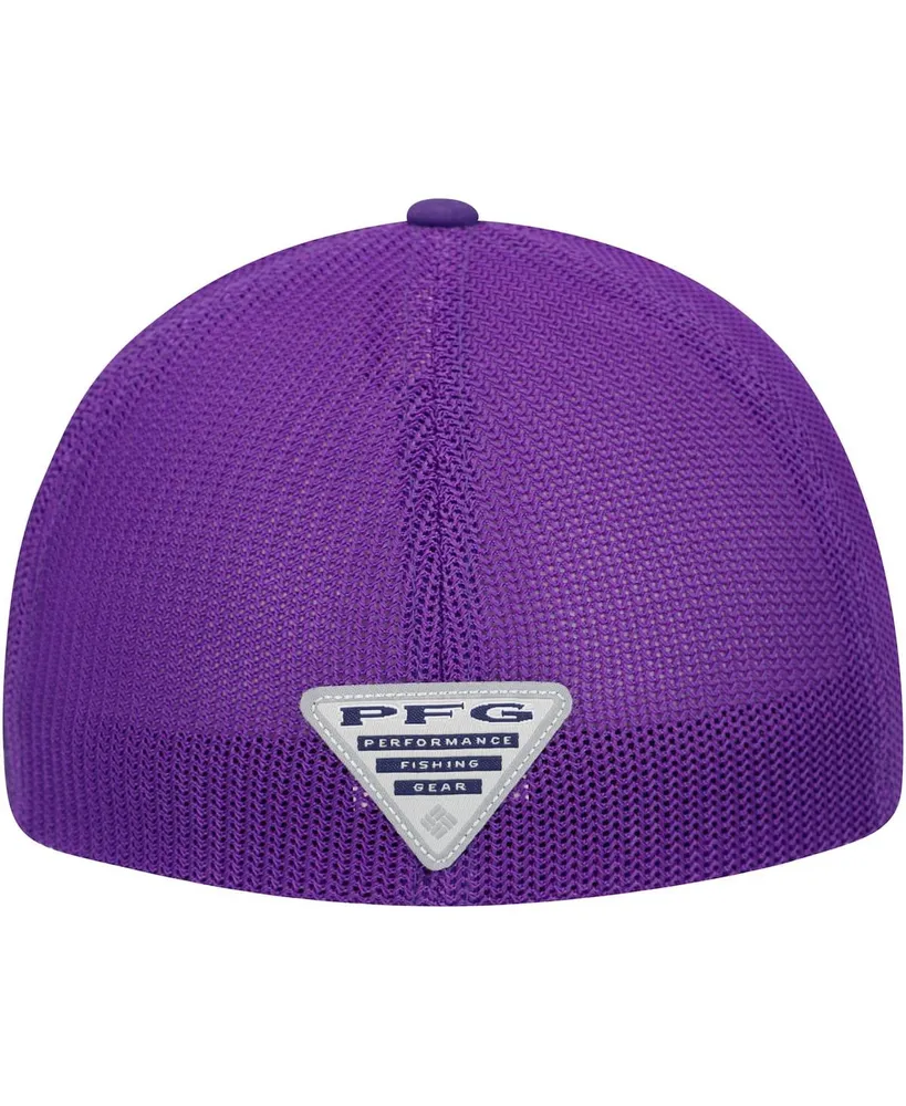 Men's Columbia Purple Lsu Tigers Pfg Hooks Flex Hat
