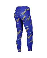 Women's Concepts Sport Royal Los Angeles Chargers Breakthrough Allover Print Lounge Leggings