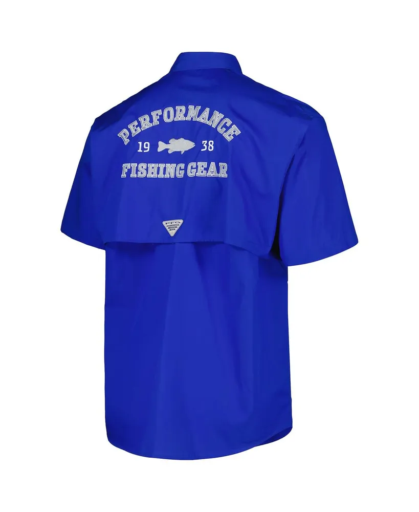 Men's Columbia Royal Kentucky Wildcats Bonehead Button-Up Shirt