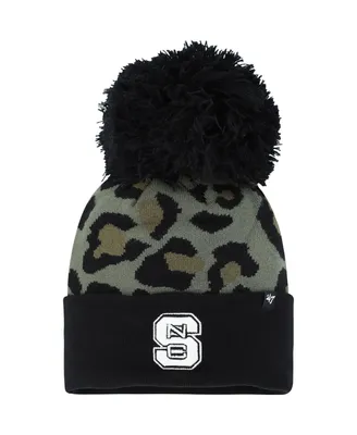 Women's '47 Brand Hunter Green Nc State Wolfpack Bagheera Cuffed Knit Hat with Pom