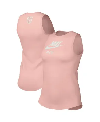 Women's Nike Pink England Women's National Team Futura Tank Top