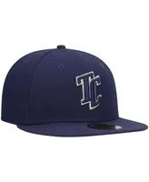 Men's New Era Navy Tri-City Dust Devils Authentic Collection Team Home 59FIFTY Fitted Hat