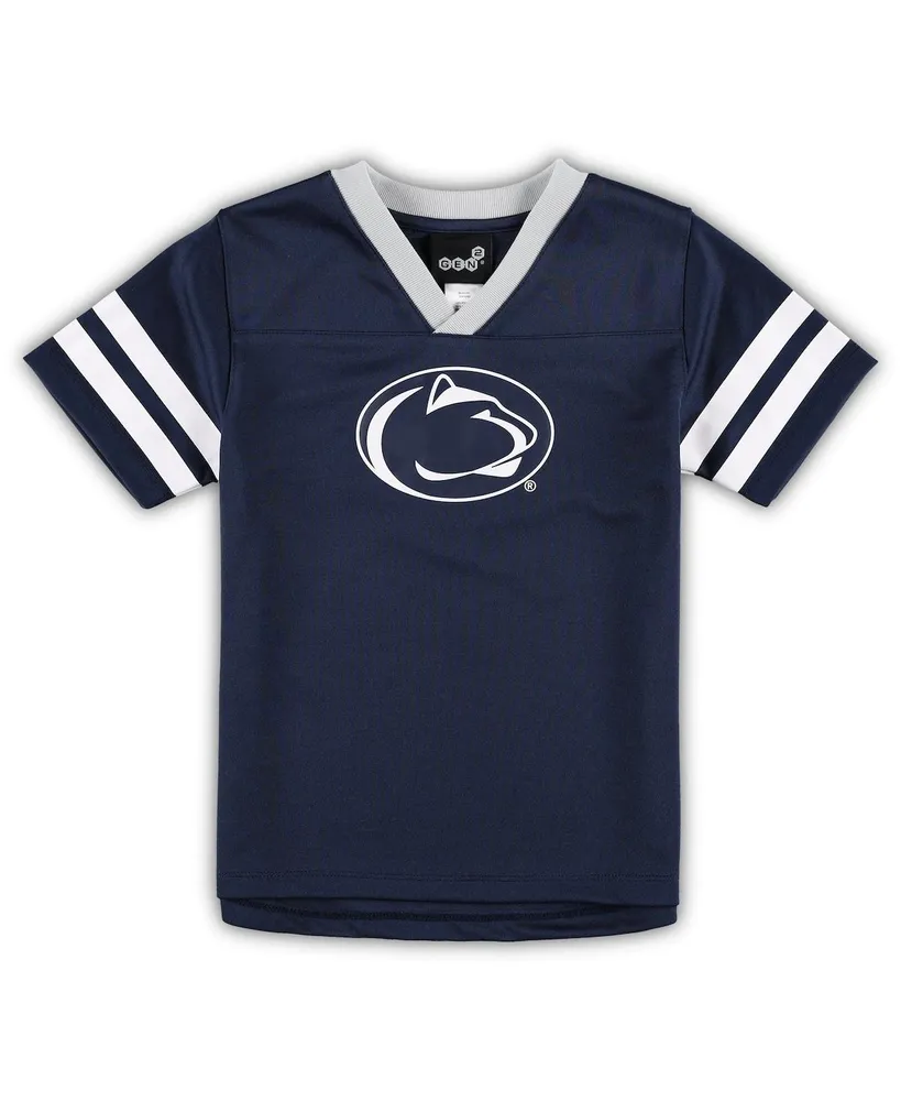 Little Boys and Girls Navy, Gray Penn State Nittany Lions Red Zone Jersey and Pants Set