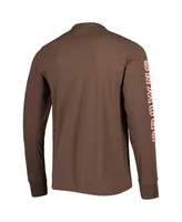 Men's Cleveland Browns '47 Brand Brown Franklin Long Sleeve T-shirt