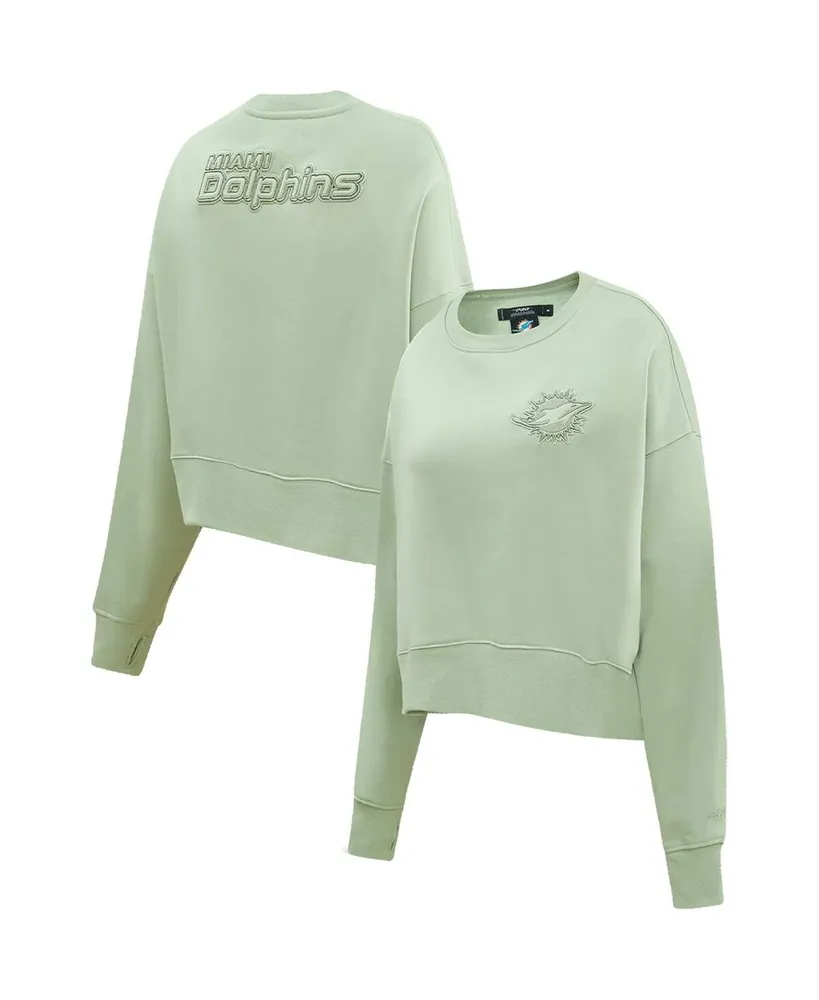 Men's Pro Standard Light Green Miami Dolphins Neutral Drop Shoulder  Pullover Hoodie