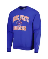 Men's Champion Royal Boise State Broncos High Motor Pullover Sweatshirt