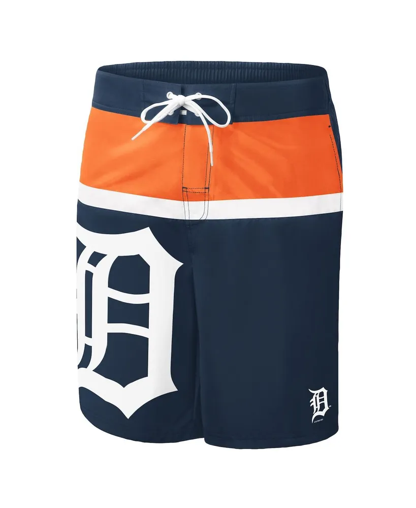 Men's G-iii Sports by Carl Banks Navy Detroit Tigers Sea Wind Swim Shorts