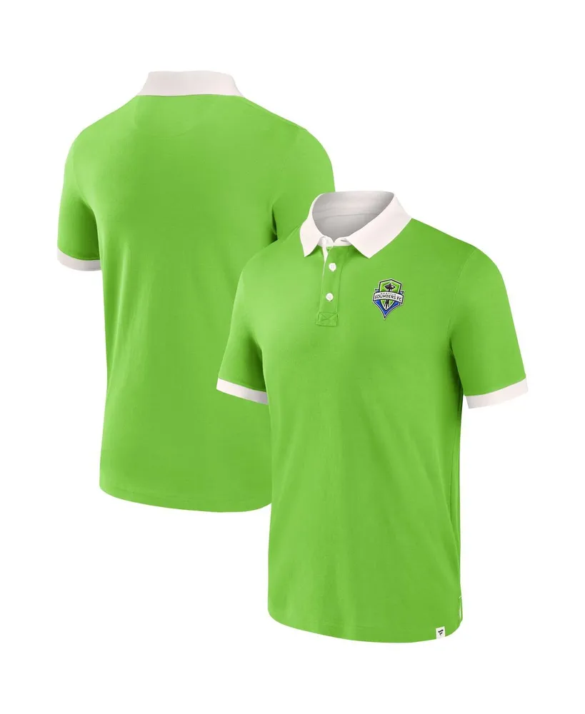 Men's Fanatics Rave Green Seattle Sounders Fc Second Period Polo Shirt