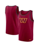 Men's Nike Burgundy Washington Commanders Tri-Blend Tank Top