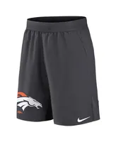 Men's Nike Anthracite Denver Broncos Stretch Performance Shorts