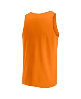 Men's Fanatics Tennessee Orange Tennessee Volunteers Stripe Block Tank Top