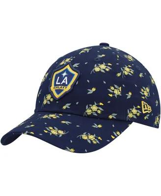 Big Girls New Era Navy La Galaxy Bloom 9TWENTY Adjustable Hat