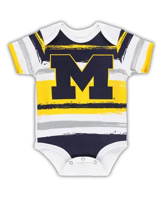 Newborn and Infant Boys and Girls White Michigan Wolverines Team Favorite Bodysuit