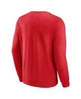 Men's Fanatics Red Washington Capitals Classic Arch Pullover Sweatshirt