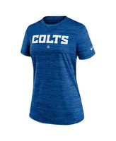 Women's Nike Royal Indianapolis Colts Sideline Velocity Performance T-shirt