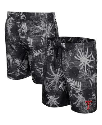 Men's Colosseum Black Texas Tech Red Raiders What Else is New Swim Shorts