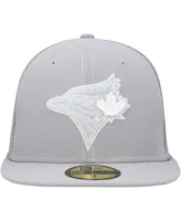 Men's New Era Gray Toronto Blue Jays 2023 On-Field Batting Practice 59FIFTY Fitted Hat