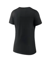 Women's Fanatics Black Army Black Knights Evergreen Campus V-Neck T-shirt