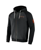 Men's Darius Rucker Collection by Fanatics Black San Francisco Giants Raglan Full-Zip Hoodie