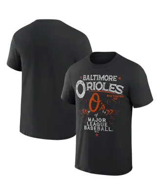 Men's Darius Rucker Collection by Fanatics Black Baltimore Orioles Beach Splatter T-shirt