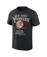 Men's Darius Rucker Collection by Fanatics Black New York Yankees Beach Splatter T-shirt