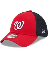 Men's New Era Red Washington Nationals Team Neo 39THIRTY Flex Hat