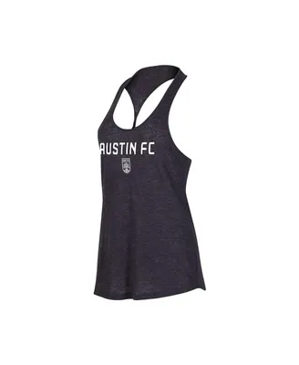 Women's Concepts Sport Heather Charcoal Austin Fc Radiant Twist Back Scoop Neck Tank Top