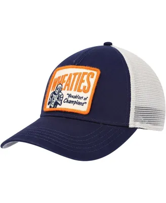 Men's American Needle Navy, Cream Wheaties Valin Trucker Snapback Hat