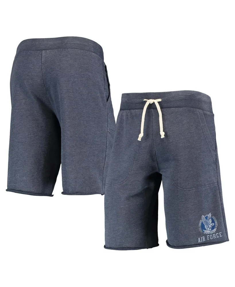 Men's Heathered Navy Alternative Apparel Air Force Falcons Victory Lounge Shorts