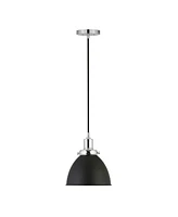 Hudson & Canal Madison 8" Metal Shade Wide Pendant