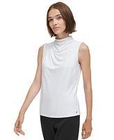 Calvin Klein Women's Mock-Neck Sleeveless Top