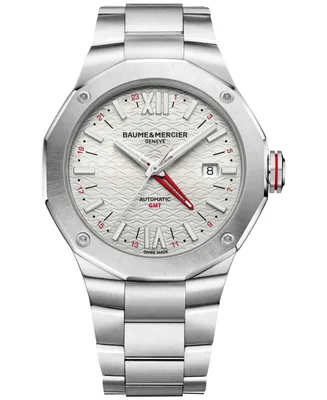 Baume & Mercier Men's Swiss Automatic Riviera Stainless Steel Bracelet Watch 42mm