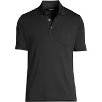 Lands' End Big & Tall Short Sleeve Cotton Supima Polo Shirt with Pocket