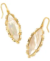 Kendra Scott 14K Abalone Marquise Drop Earrings (Also Mother of Pearl & Pink Cat's Eye Glass)