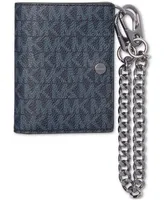 Michael Kors Men's Zip Billfold Logo Wallet & Chain