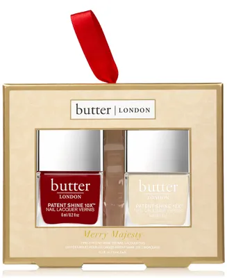 butter London 2-Pc. Merry Majesty Mini Patent Shine 10X Nail Lacquer Set